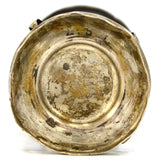 Antique STERLING SILVER TOOTHPICK HOLDER Handmade SIGNED 61.5 Grams CRUDE Patina