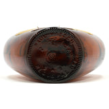 Vintage GLASS WINE BOTTLE Heart-Shaped PAUL MASSON RARE CREAM SHERRY Amber CUVEE