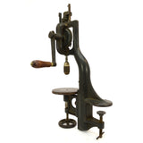 Antique NORTH BROS. DRILL PRESS "YANKEE" NO. 1003 Hand-Crank BENCH/TABLE MOUNTED