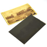 Antique PHOTO PRINT & GLASS NEGATIVE (5x8") of JOHN ROYLE & SONS BUILDING c.1855