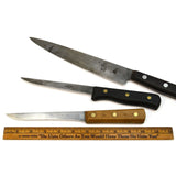 Vintage KITCHEN-CHEF-BUTCHER KNIFE Lot of 5 Knives FORSCHNER Unmarked & INTEDGE