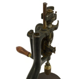 Antique NORTH BROS. DRILL PRESS "YANKEE" NO. 1003 Hand-Crank BENCH/TABLE MOUNTED