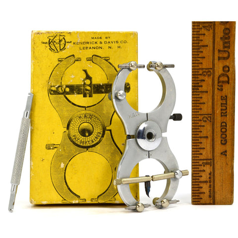 Vintage K&D No. 404 POISING BALANCING CALIPER Original Box KENDRICK & DAVIS CO.