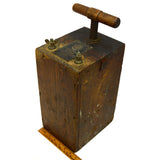 Antique HERCULES BLASTING MACHINE Fires 1-50 Caps EARLY DYNAMITE PLUNGER Patina!