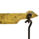 Antique ENTERPRISE JACOB BROS. COUNTER SCALE Cast Iron PLATFORM & PAN w/ WEIGHTS