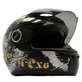 Briefly Used SCORPION MOTORCYCLE HELMET No. EXO-400 Full-Face w/ BAG Size: SMALL