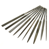 Vintage GROBET-SWISS 10-pc NEEDLE FILE SET 14 & 16cm MACHINIST Gunsmith JEWELER