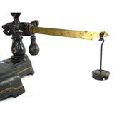 Antique ENTERPRISE JACOB BROS. COUNTER SCALE Cast Iron PLATFORM & PAN w/ WEIGHTS