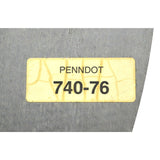 Vintage RR CROSSING Huge 36" RAILROAD ROAD SIGN Black on Yellow "PENNDOT 740-76"