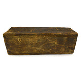 Antique HOMEMADE OIL CAN TOOL BOX Crude & Unusual IRON NIPPLE-TOP Old Red Paint!