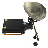 Antique ENTERPRISE JACOB BROS. COUNTER SCALE Cast Iron PLATFORM & PAN w/ WEIGHTS