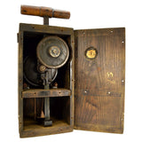 Antique HERCULES BLASTING MACHINE Fires 1-50 Caps EARLY DYNAMITE PLUNGER Patina!