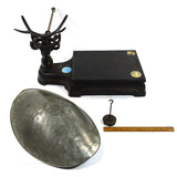 Antique ENTERPRISE JACOB BROS. COUNTER SCALE Cast Iron PLATFORM & PAN w/ WEIGHTS