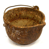 Antique SMELTING POT Signed "HOOD TOOLS, PHILA. PA, G17" Lead Melting BLACKSMITH