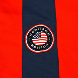 New w/ Tags PUMA USA Yachting HERITAGE PANT Red w/ Blue MENS TRACK PANTS Size XL