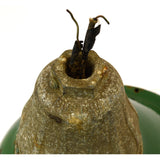 Vintage "WHEELER BOSTON" INDUSTRIAL LIGHT Large 14" GREEN PORCELAIN Gas Station