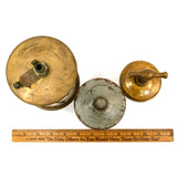 Vintage BRASS OILER Lot of 3; LUNKENHEIMER No. 6, 1300 & MARINE #2 + Cast Mfg Co