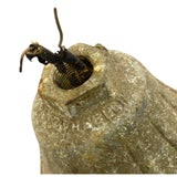 Vintage "WHEELER BOSTON" INDUSTRIAL LIGHT Large 14" GREEN PORCELAIN Gas Station