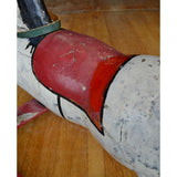 Antique LARGE WOODEN ROCKING HORSE Kid/Child Size 41x15x28 HOMEMADE Hand-Carved