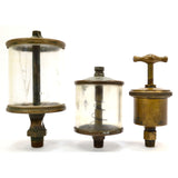 Vintage BRASS OILER Lot of 3; LUNKENHEIMER No. 6, 1300 & MARINE #2 + Cast Mfg Co