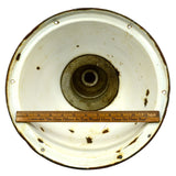 Vintage "WHEELER BOSTON" INDUSTRIAL LIGHT Large 14" GREEN PORCELAIN Gas Station