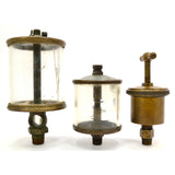 Vintage BRASS OILER Lot of 3; LUNKENHEIMER No. 6, 1300 & MARINE #2 + Cast Mfg Co