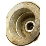 Vintage "WHEELER BOSTON" INDUSTRIAL LIGHT Large 14" GREEN PORCELAIN Gas Station