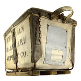 Vintage INDUSTRIAL CANVAS TOTE Tools/Parts Bin AMERICAN HARDWARE SUPPLY CO Rare!