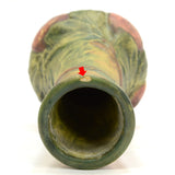 Antique WELLER "BALDIN" ROSE BUD VASE 6" Bulbous APPLE TREE MOTIF c.1915-1920 VG