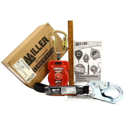 New! MILLER 'TURBO LITE" FALL LIMITER No. MFL-1-Z7/9FT Complete in Box HONEYWELL