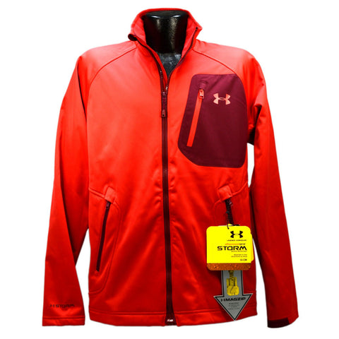 New w/ Tags UNDER ARMOUR "STORM" JACKET w/ MAGZIP! Red, Sz: Med. ALL SEASON GEAR