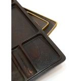 Vintage SUZURIBAKO JAPANESE WRITING BOX Original Contents GOLD on LACQUERED WOOD