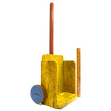 Vintage HOMEMADE KID-SIZE HAND-TRUCK TOY *Broken Handle* SACK-BARROW Wood Tool
