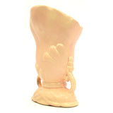 Antique WELLER POTTERY LIDO VASE 7.5" Pale Pink ART NOUVEAU Double Handled c1920