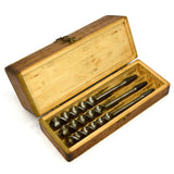Vintage RUSSELL JENNINGS AUGER BITS No. 100 Set 32 1/2 Quarters in ORIGINAL BOX!