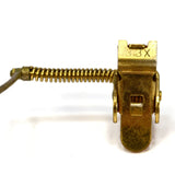 Vintage BAUSCH & LOMB CLIP-ON LOUPE Gold Filled or Brass? 33X MAGNIFYING GLASS