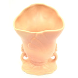 Antique WELLER POTTERY LIDO VASE 7.5" Pale Pink ART NOUVEAU Double Handled c1920