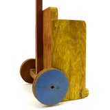 Vintage HOMEMADE KID-SIZE HAND-TRUCK TOY *Broken Handle* SACK-BARROW Wood Tool