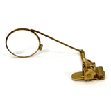 Vintage BAUSCH & LOMB CLIP-ON LOUPE Gold Filled or Brass? 33X MAGNIFYING GLASS
