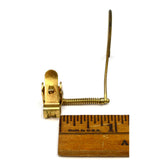 Vintage BAUSCH & LOMB CLIP-ON LOUPE Gold Filled or Brass? 33X MAGNIFYING GLASS