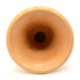 Antique WELLER POTTERY CAMEO URN/VASE 7" Double Handled SALMON w/ WHITE FLOWERS