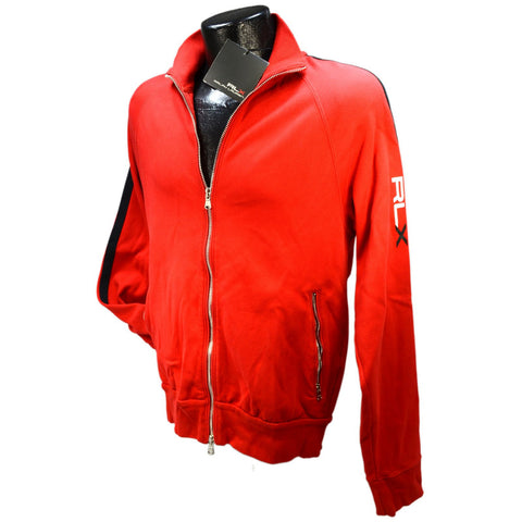 New w/ Tags RALPH LAUREN RLX "Active Interlock" TRACK JACKET Red & Black SIZE: S