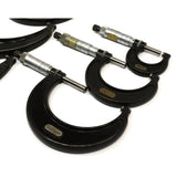 Vintage STARRETT OUTSIDE MICROMETER SET No. 436, Lot of 6 MICROMETERS 0-6" Range