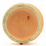 Antique WELLER POTTERY CAMEO URN/VASE 7" Double Handled SALMON w/ WHITE FLOWERS