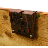 Antique WOOD DOVETAILED BOX 24x11x10 Small BLANKET CHEST Primitive PATINA c.19th