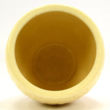 Antique WELLER POTTERY "BASKET WEAVE" VASE 8" Light Yellow COOKIE JAR **No Lid**