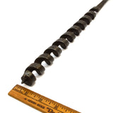 Antique HUGE 32.5" AUGER BIT 1" Bore MARKED "KKK" Custom Forged CRUDE LOOP TOP!