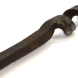 Antique HUGE 32.5" AUGER BIT 1" Bore MARKED "KKK" Custom Forged CRUDE LOOP TOP!