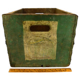 Vintage RHEINGOLD BEER CRATE Metal Wrapped "LIEBMANN BREWERIES" Box GREAT PATINA