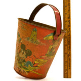 Vintage LITHO TIN "RAT FACE" SAND PAIL Chein c.1930's MICKEY MOUSE & KRAZY KAT!!
